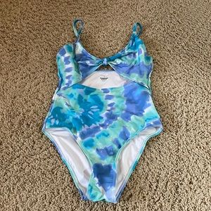 Tie-Dye Aeropostale Cut-Out Swimsuit